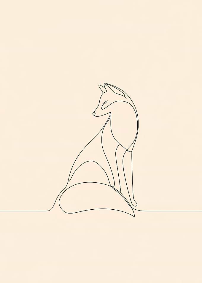 Fox Line Art