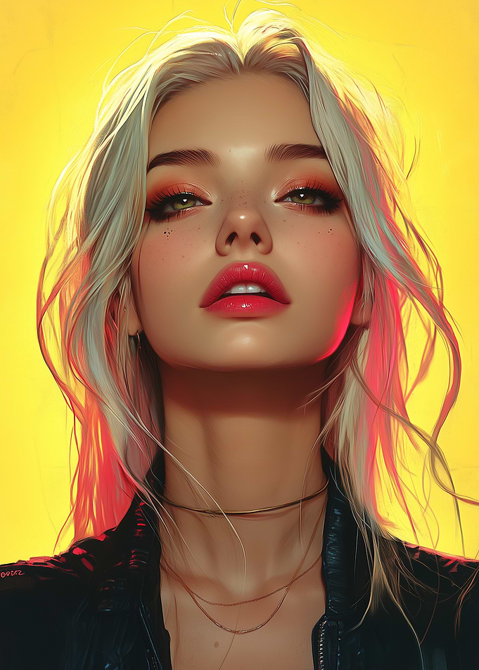 Digital Portrait of Woman