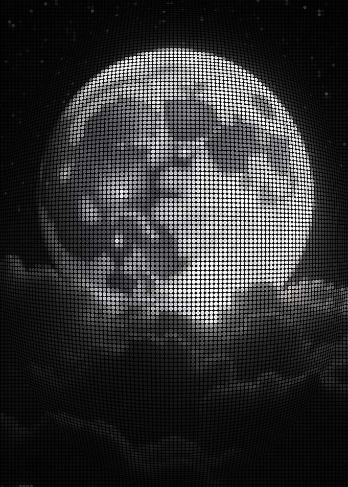 Pixelated Moon