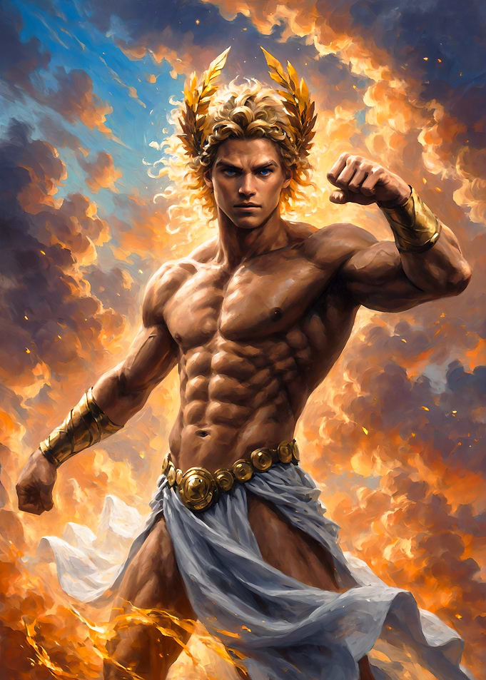 'Solar Wrath' - Apollo Painting