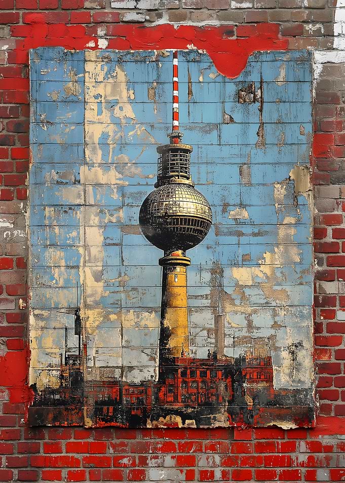 Berlin TV Tower Mural