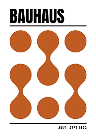 Bauhaus Geometric Poster