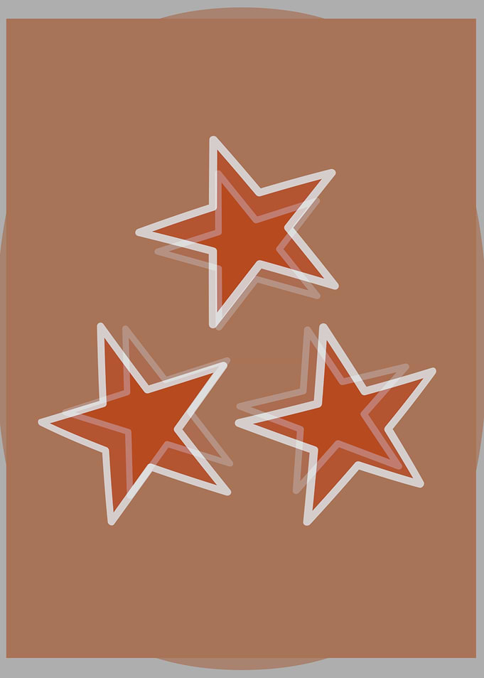 Three three-dimensional Red Stars