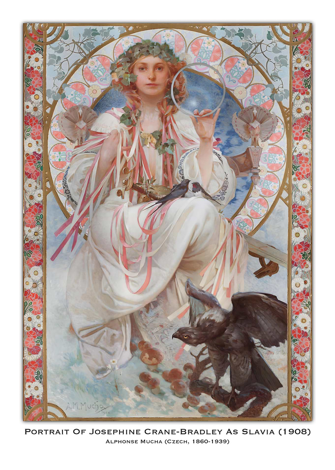 Art Nouveau Portrait of Slavia
