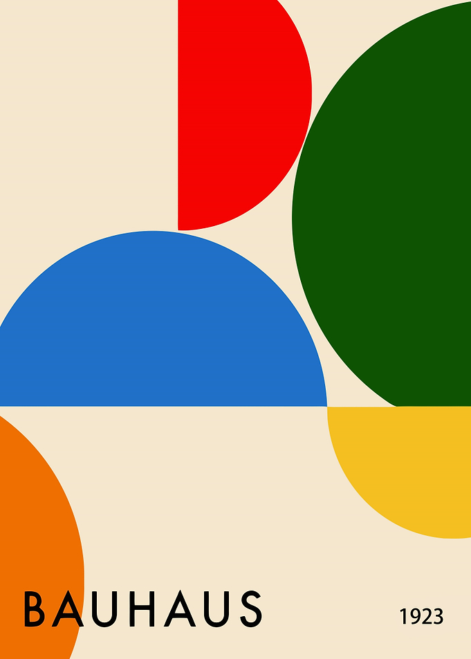 Bauhaus Geometric Art Print