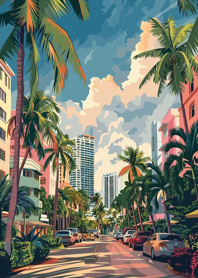 Miami Beach Street Scene