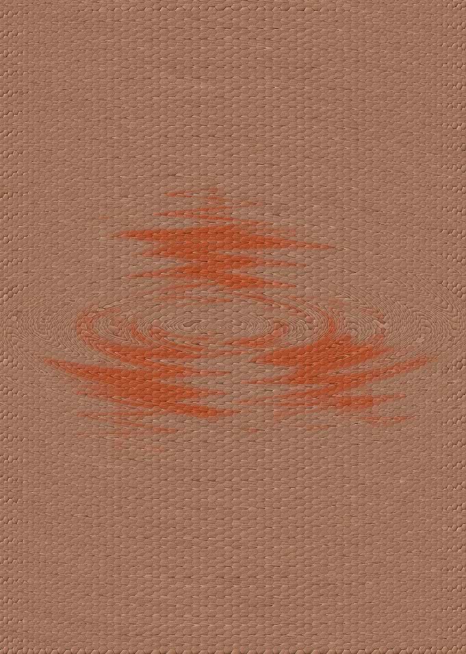 Abstract Orange Design Blurred Waves