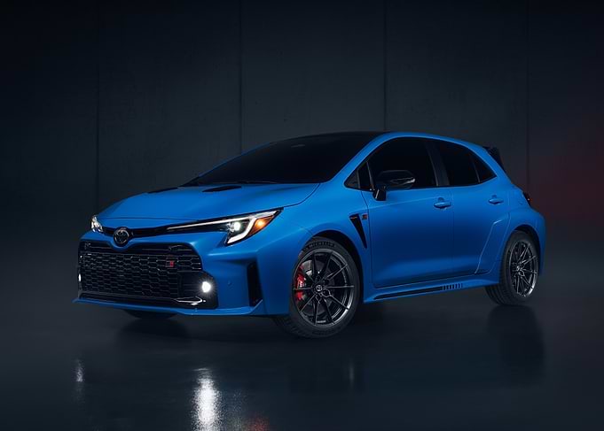 Blue Toyota GR Corolla