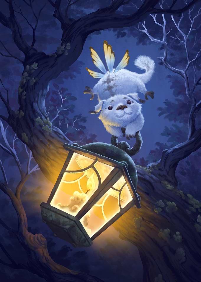 A tiny Lamp-Bear