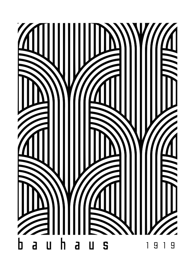 Bauhaus Geometric Pattern