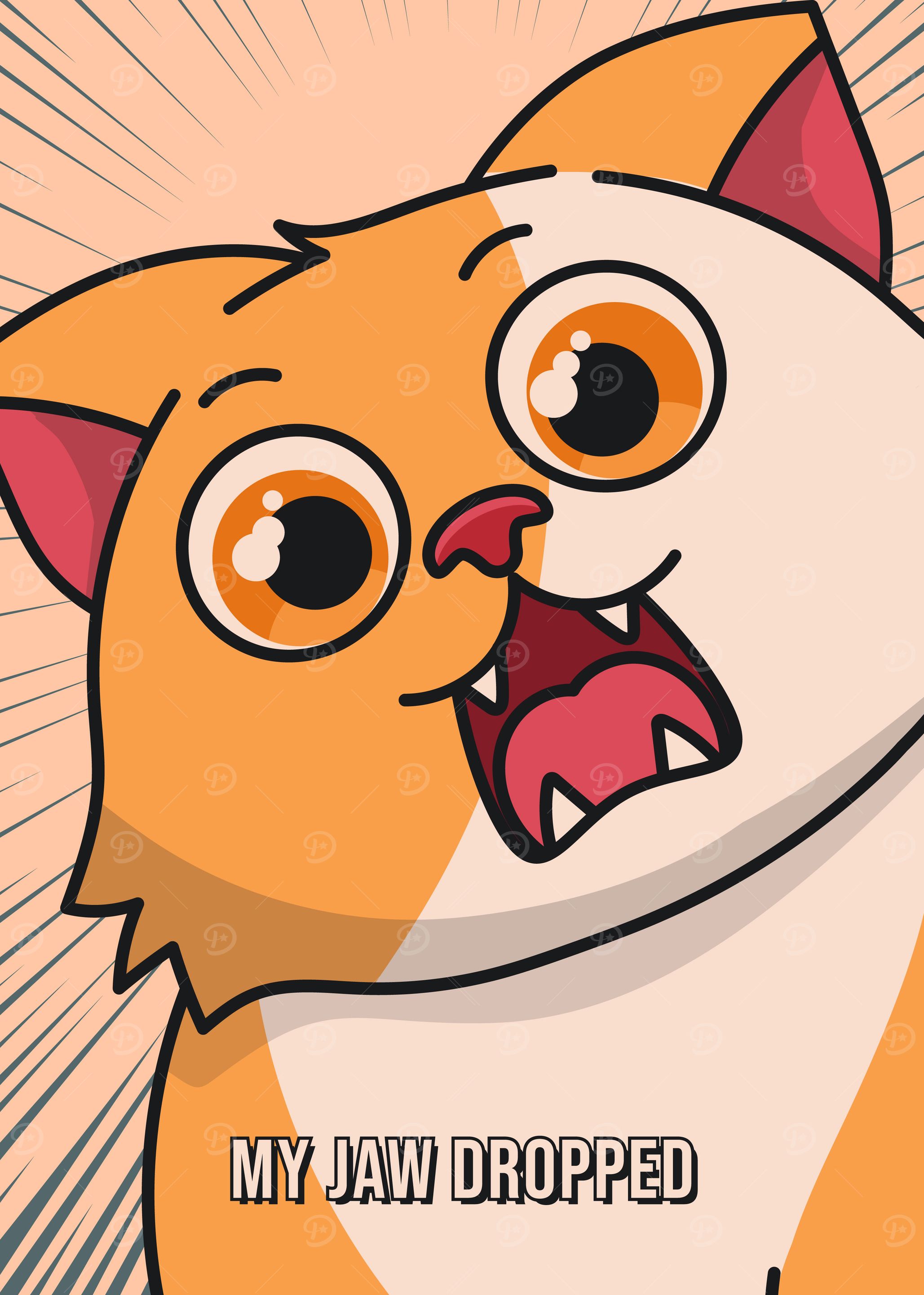 Surprised Cartoon Cat Meme