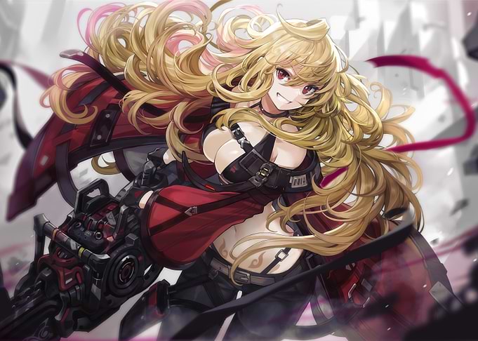 Anime Girl with Gun