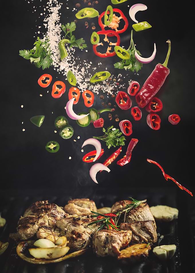 Grilled Meat with Spices