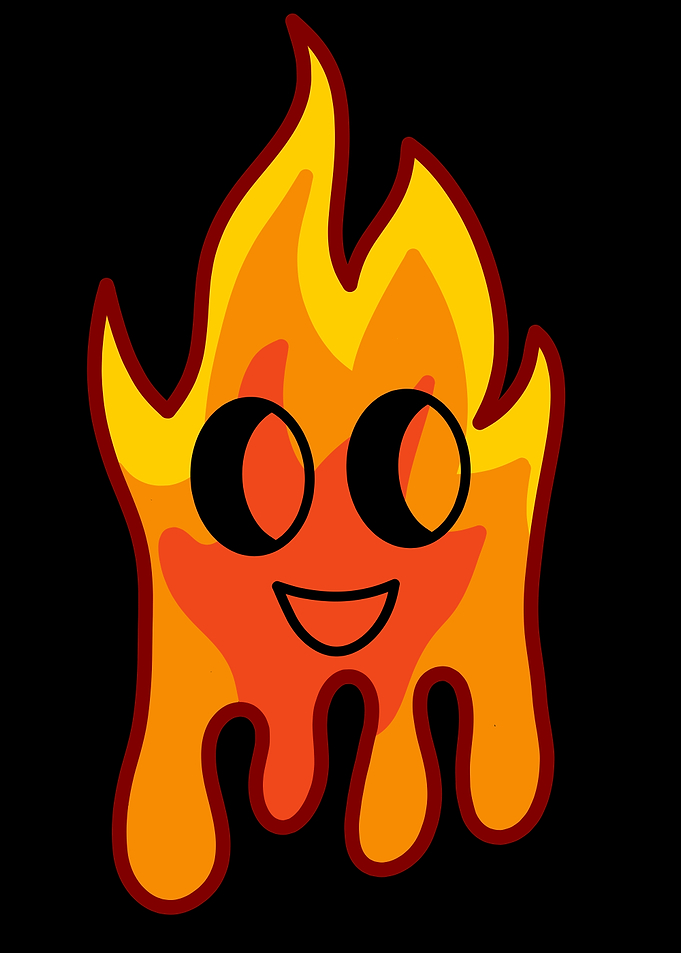 Cute Fire Ghost
