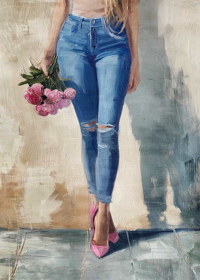 Woman in Blue Jeans
