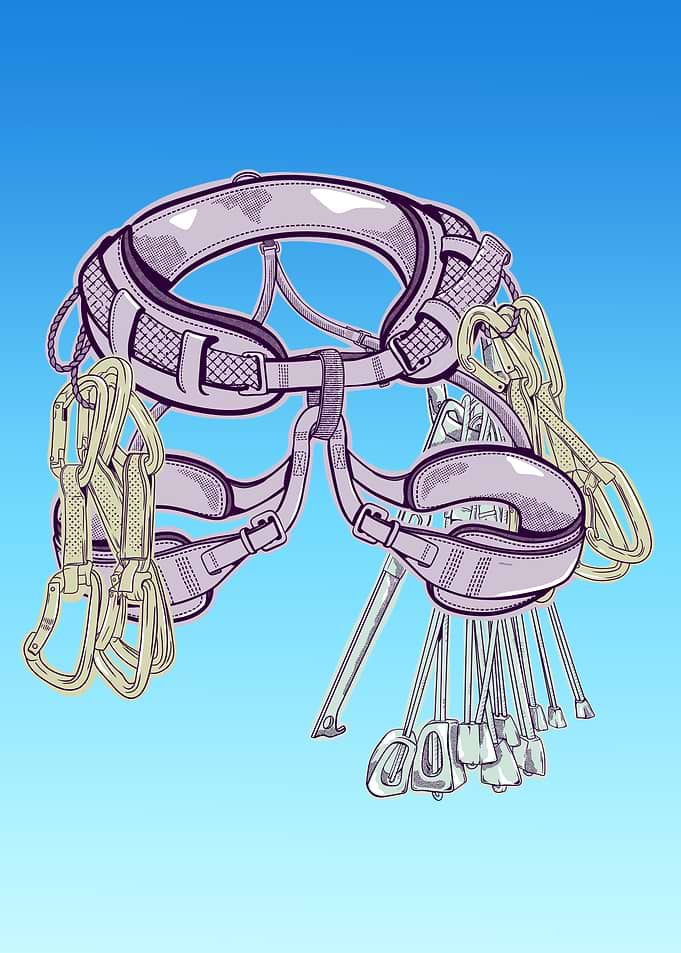 Climbing Harness and Gear