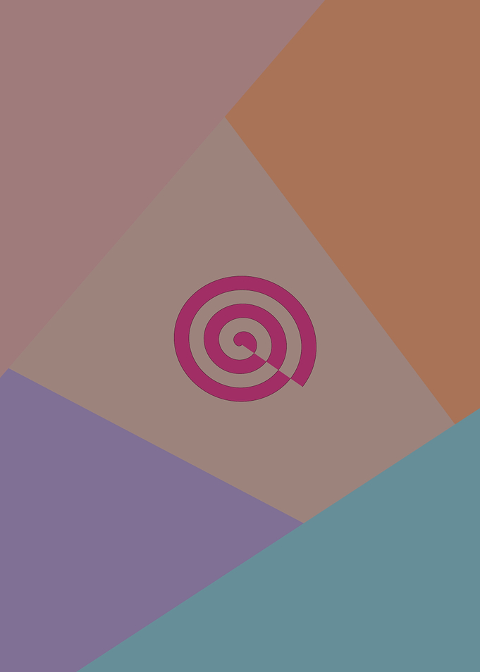 Abstract Geometric Design and a Pink Swirl