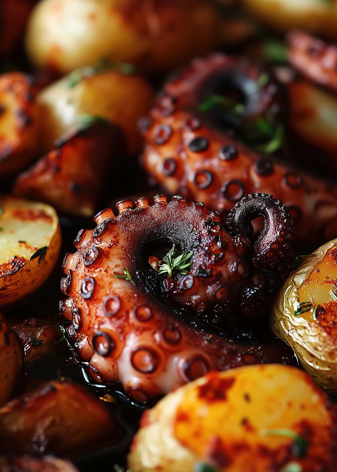 Grilled Octopus with Potatoes