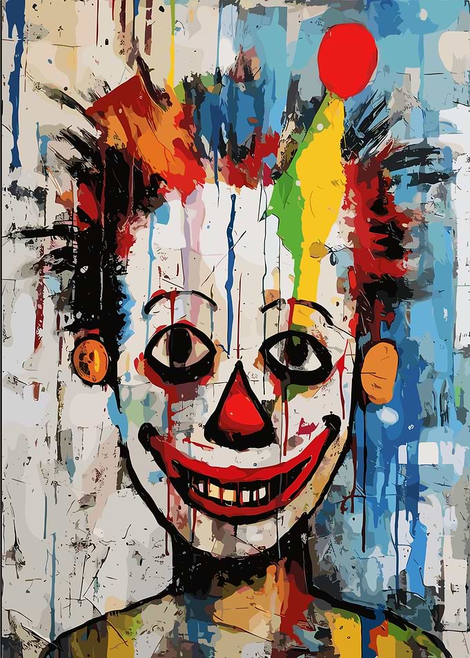 Clown Portrait Painting