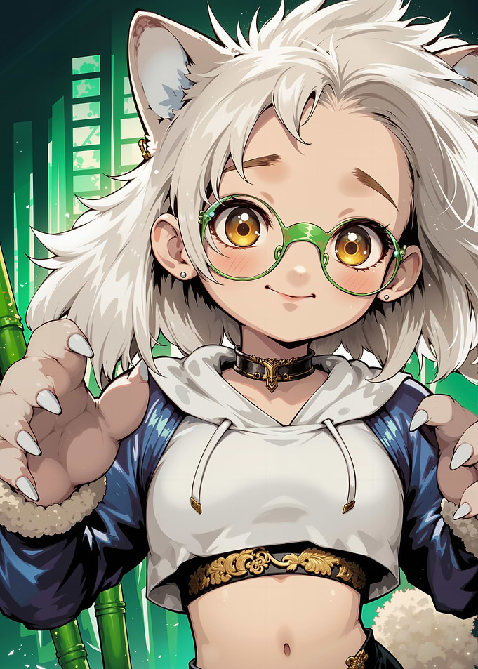 Anime Girl with Cat Ears