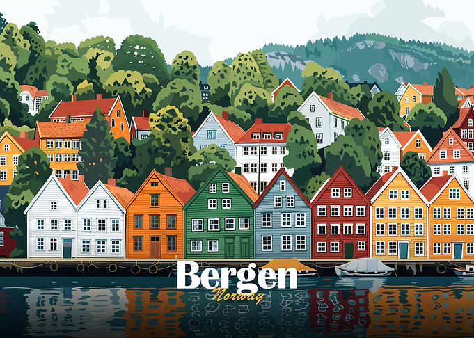 Bergen, Norway Cityscape