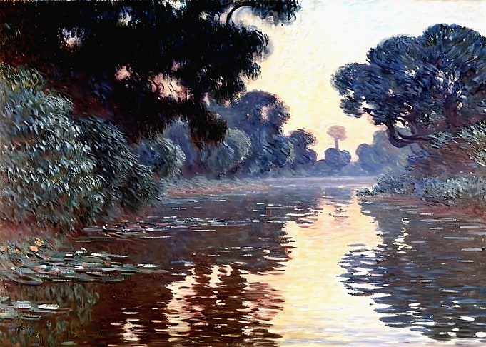 Arm of the Seine near Giverny at Sunrise