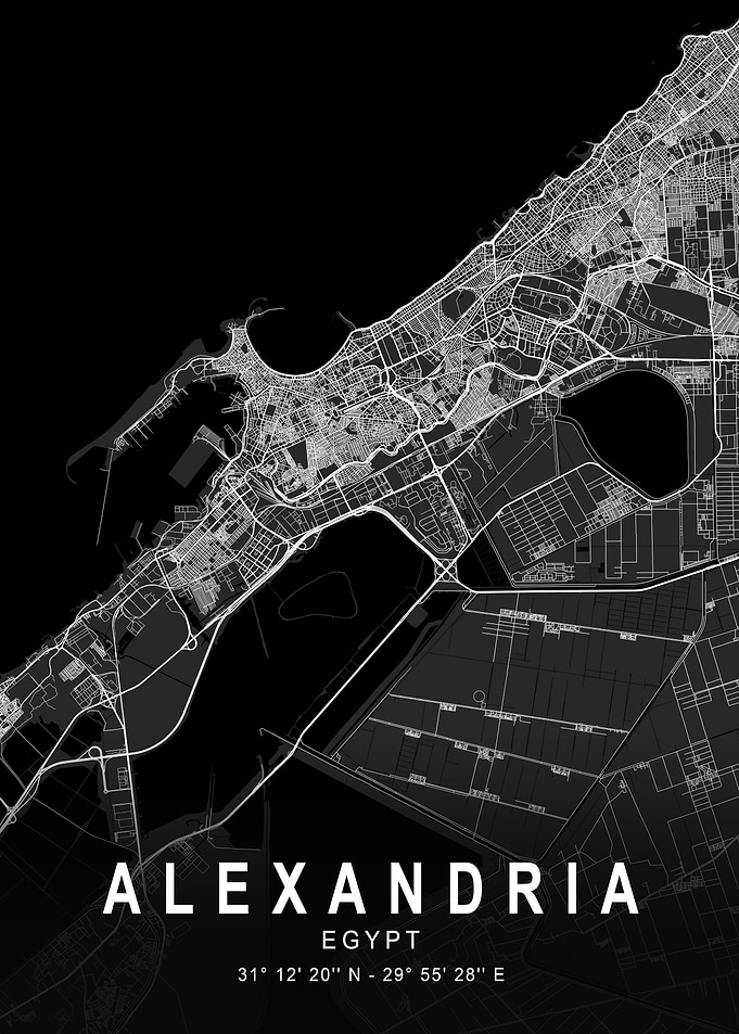 Alexandria Dark City Map