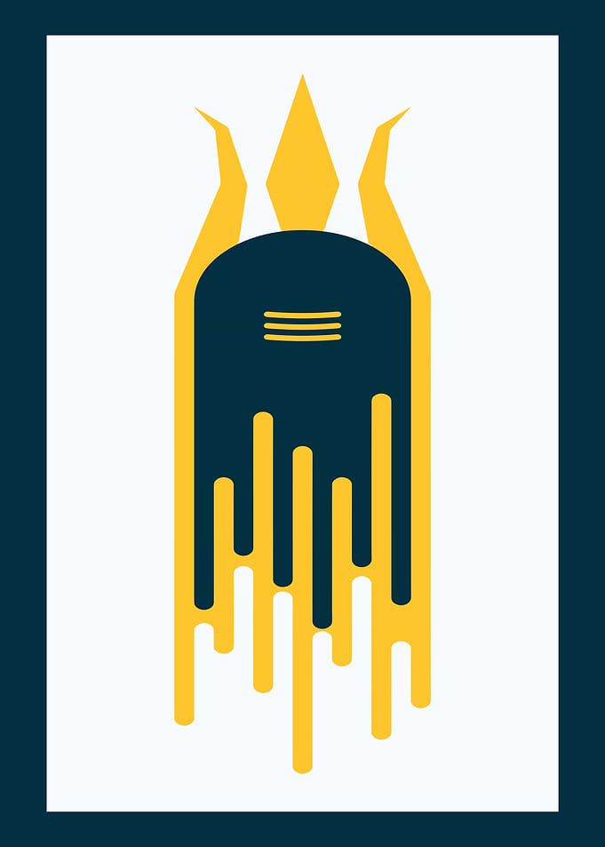 Shiva Lingam Abstract Art