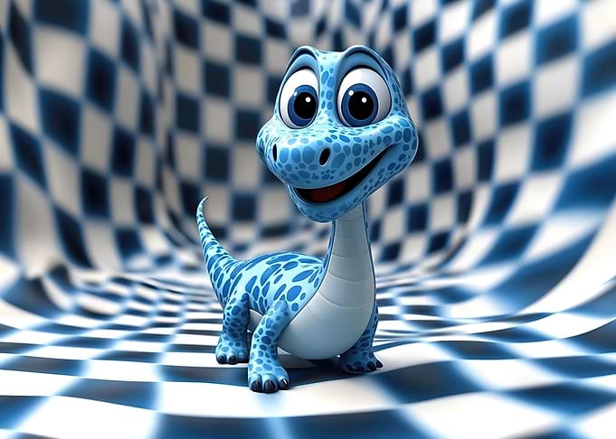 Playful Dino Cartoon for Kids