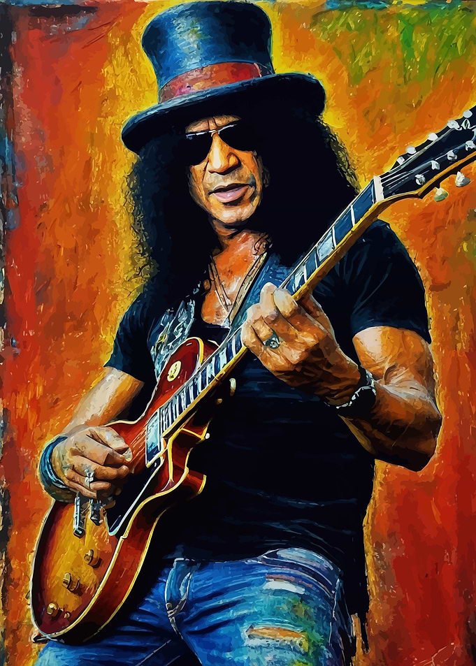 Slash Guitarist Portrait