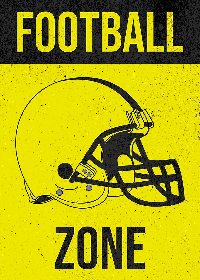 Football Zone White Helmet