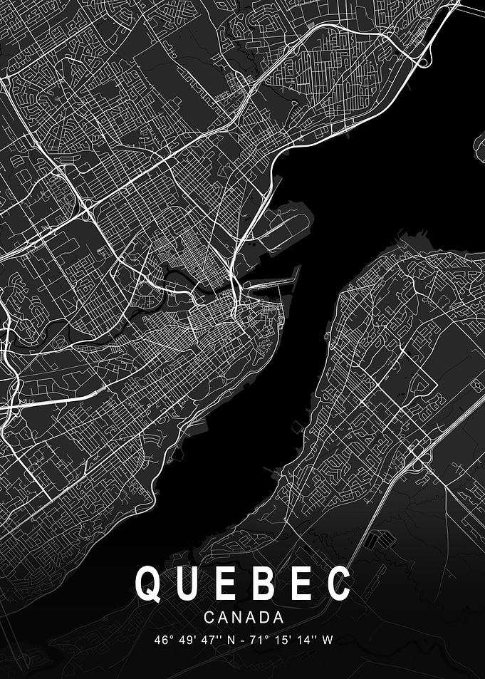 Quebec Dark City Map