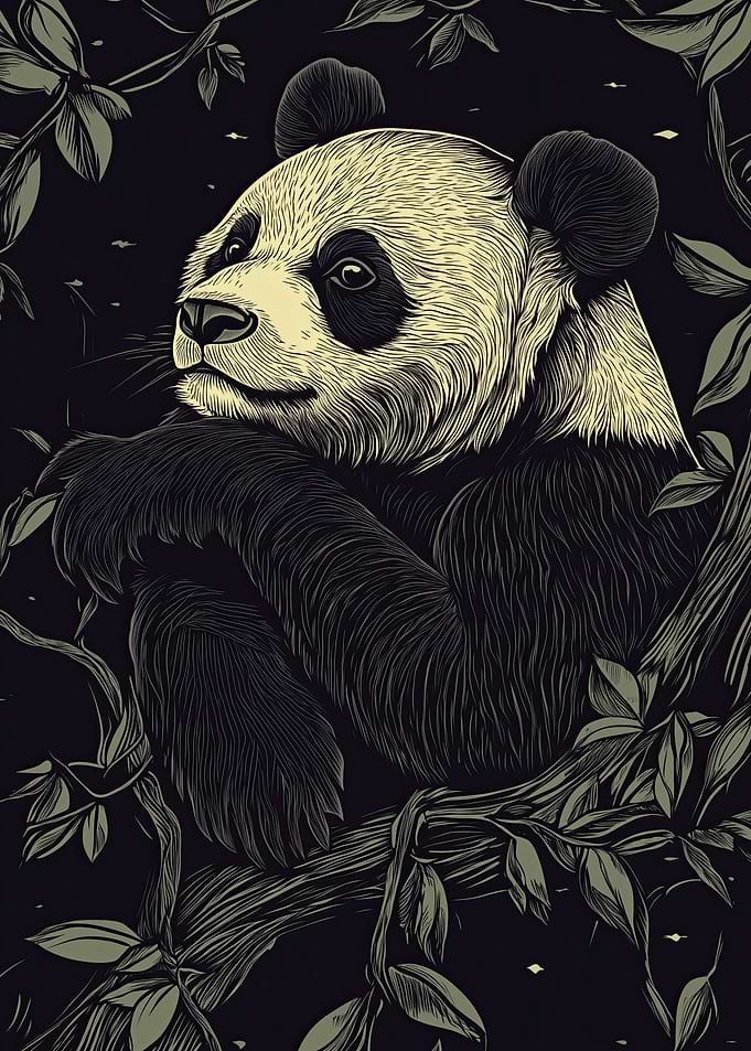 Panda in the Night
