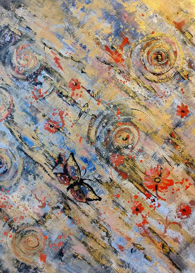 Abstract Butterfly Painting