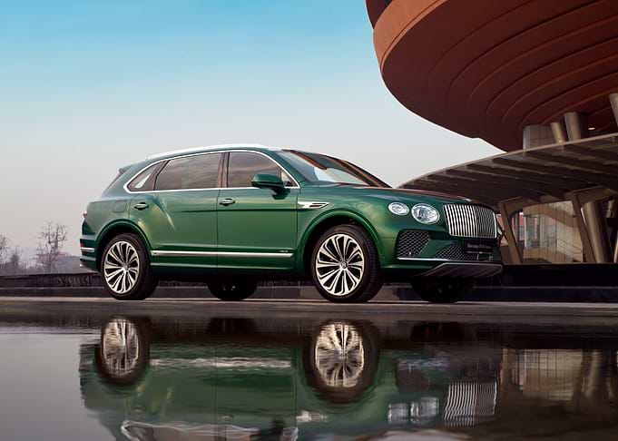 Green Bentley Bentayga