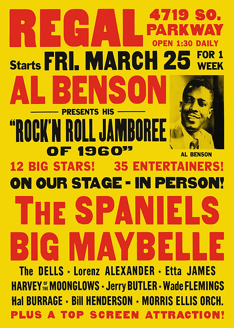 Rock'n Roll Jamboree 1960 Poster — retro concert bill printed on metal