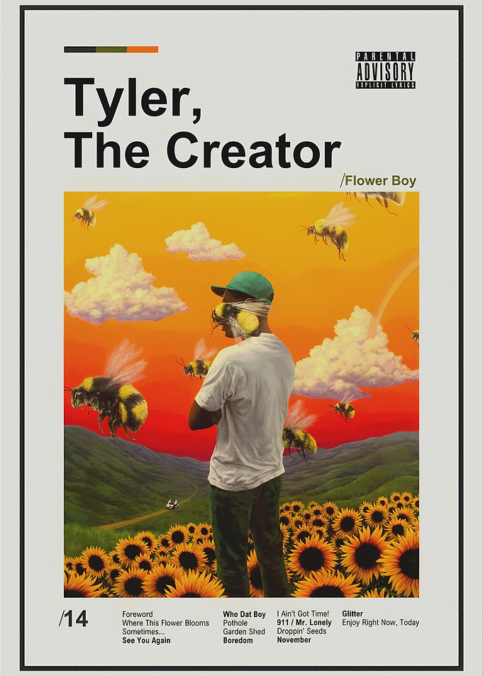 Tyler, The Creator - Flower Boy Album Cover