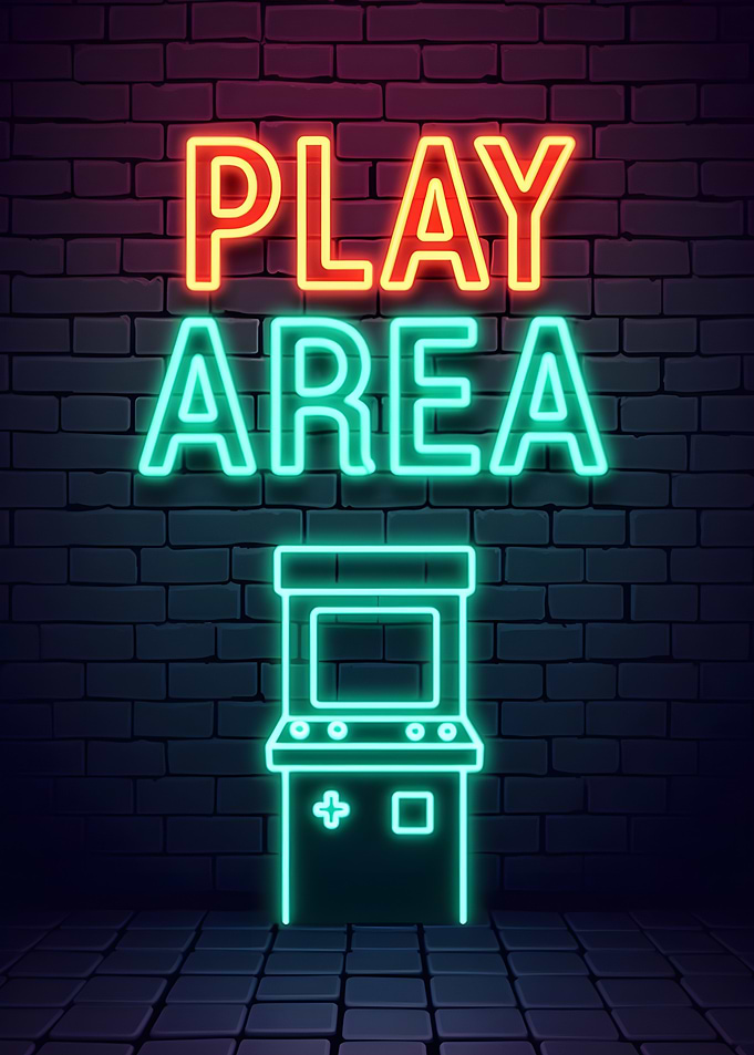 Neon Play Area Sign