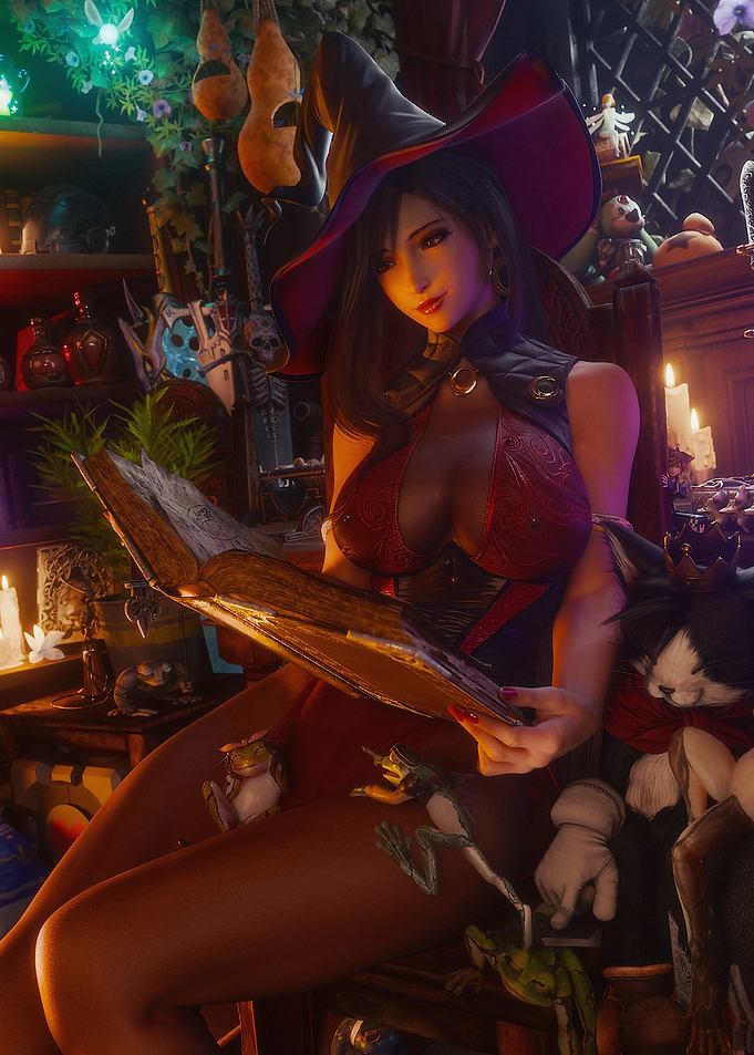 Witch Reading Spellbook