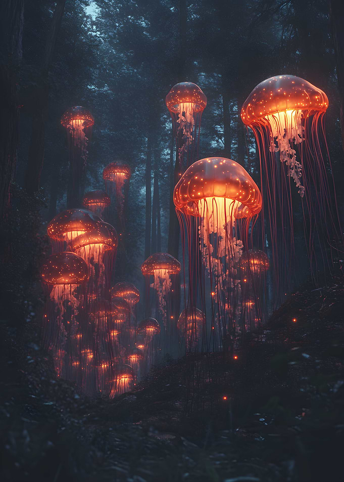 Surrealism A forest Vintage