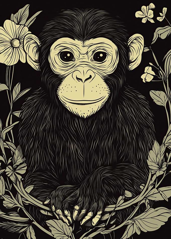Chimpanzee Portrait