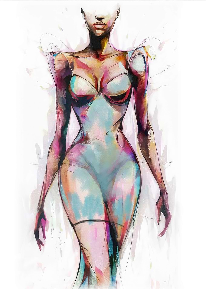 Abstract Fashion Illustration