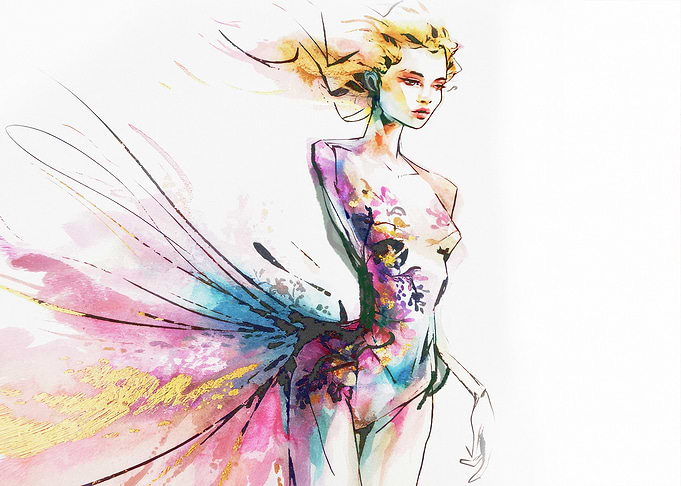 Watercolor Fashion Illustration