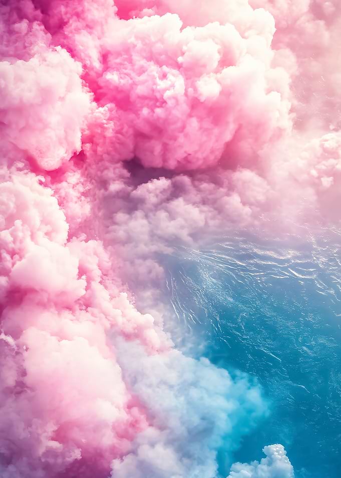 Pink and Blue Clouds
