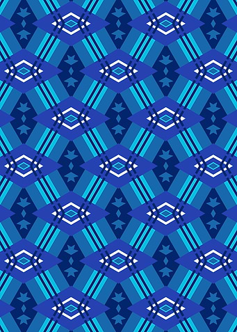 Blue Geometric Pattern