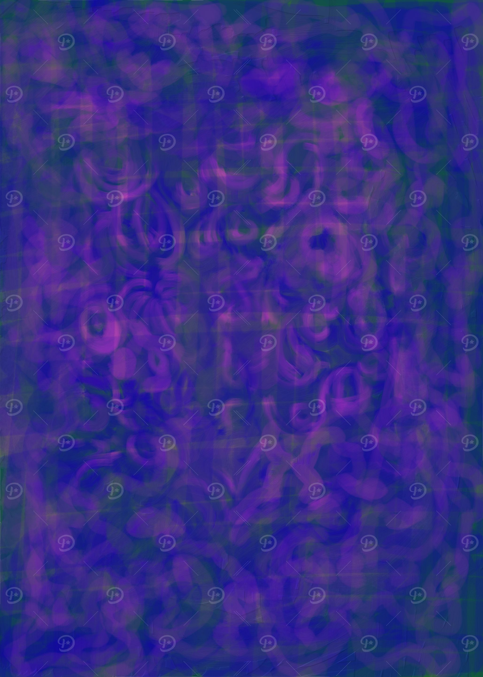 Abstract Purple and Green Painting as they say