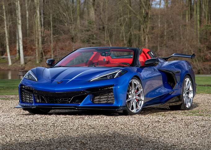 Blue Corvette Convertible