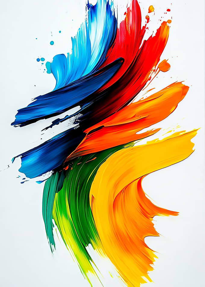 Abstract Swirls of Color