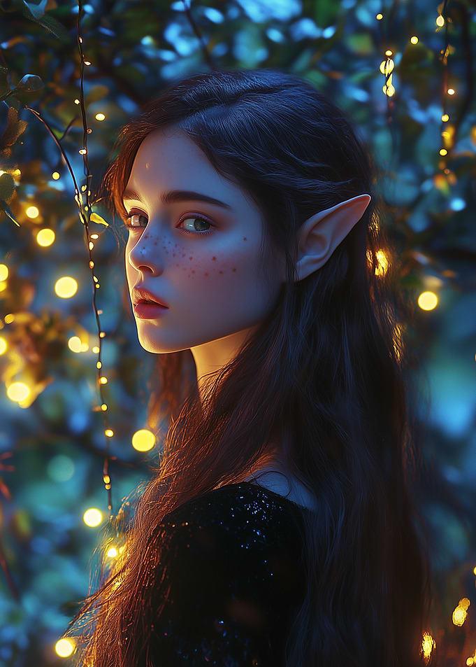 Elven Woman in Forest