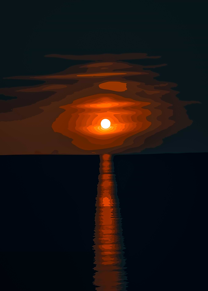 Sunset Over Water
